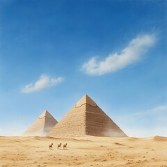 The Great Pyramids of Giza in Egypt