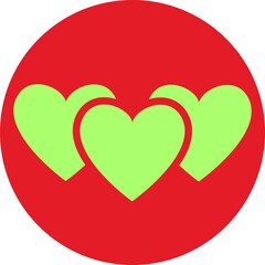 Love icon template