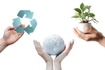 Eco friendly png, environment remix, transparent background
