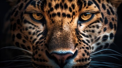 Obraz premium Leopard Close Up Portrait