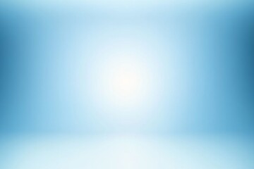 Fototapeta premium Light blue blurred background with a minimalist design, soft gradient, and solid white space in the center. High-resolution, perfect for digital designs and presentations.
