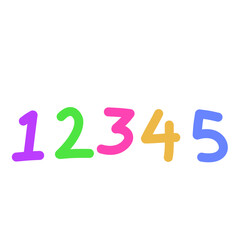 Cute hand drawn mathematics shape elements. Vector illustration of children's drawing