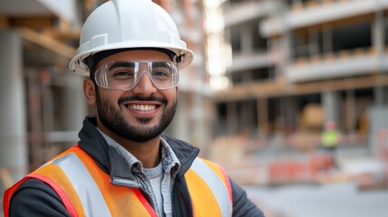 Male Construction Professional with a Bright Smile