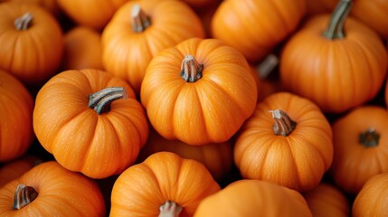 Mini pumpkins piled in a rustic autumn pumpkin patch