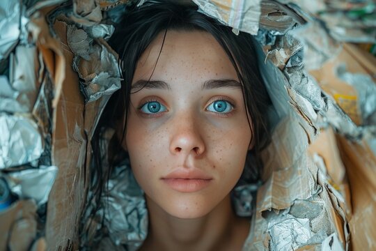 Exploring the concept of worth  a woman as a broken doll thrown away, challenging stereotypes
