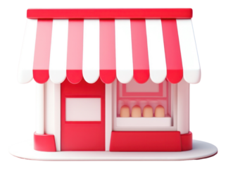 PNG Red confectionery investment dollhouse.