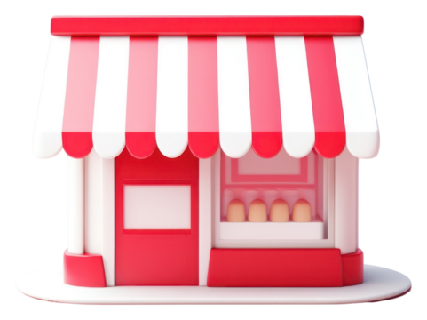 PNG Red confectionery investment dollhouse.