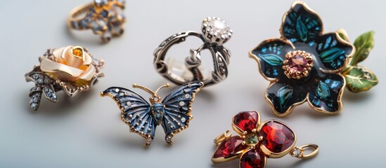 Jewelry Consists Of Small Decorative Items Worn For Personal Adornment Such As Brooches Ring