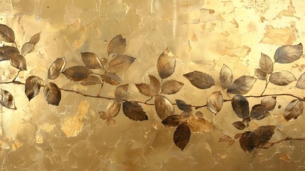 Luxurious Gold Tones with a Gleaming Gold Background