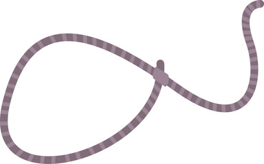 Lasso is forming a loop, creating a captivating visual representation of the wild west
