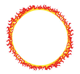 ring fire circle vector background