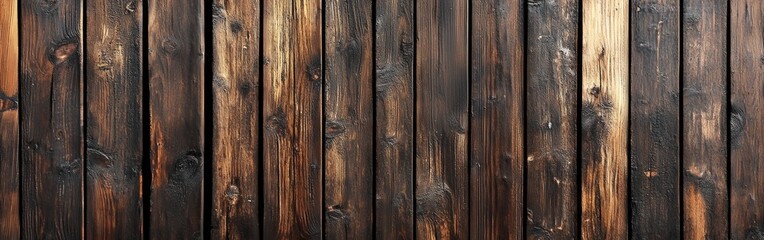 Wooden wall with vertical slats, modern interior design