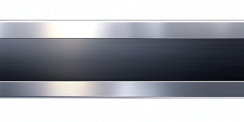 Sleek Metallic Border with Brushed Aluminum Finish
