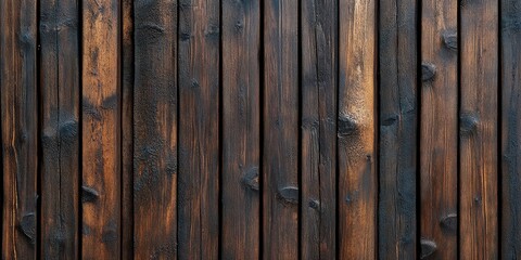 Naklejka premium Wooden wall with vertical slats, modern interior design