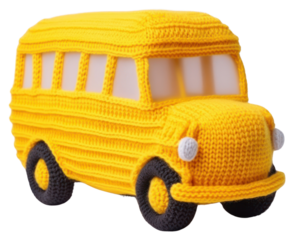 PNG School bus toy vehicle car.