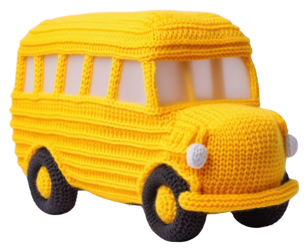 PNG School bus toy vehicle car.