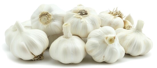Fototapeta premium Garlic Isolated On White