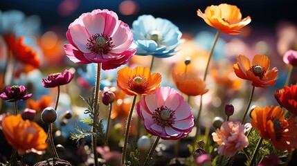 Colorful Poppy Flowers