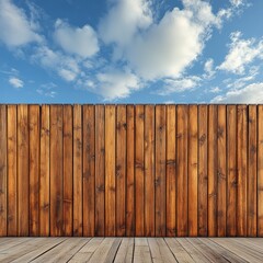 Sleek Wooden Wall with Vertical Slats for Modern Interiors