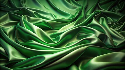 Obraz premium Deep forest green silky background, forest green, silky, luxurious, texture, abstract, smooth, elegant, backdrop, design, vibrant