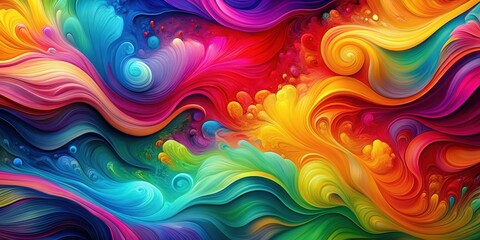 Obraz premium Abstract colorful background with vibrant hues and unique patterns, abstract, colorful, background, vibrant, hues, unique