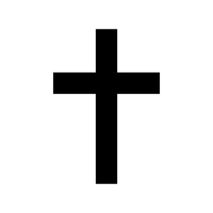 Cross clip art design on plain white transparent isolated background for card, shirt, hoodie, sweatshirt, apparel, card, tag, mug, icon, poster or badge