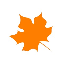 Leaf clip art design on plain white transparent isolated background for card, shirt, hoodie, sweatshirt, apparel, tag, mug, icon, poster or badge