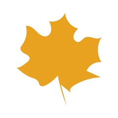 Leaf clip art design on plain white transparent isolated background for card, shirt, hoodie, sweatshirt, apparel, tag, mug, icon, poster or badge