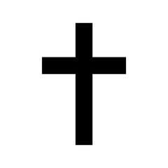 Cross clip art design on plain white transparent isolated background for card, shirt, hoodie, sweatshirt, apparel, card, tag, mug, icon, poster or badge