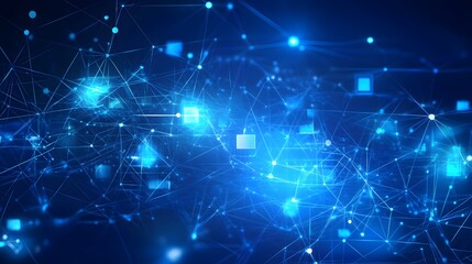 abstract blue technology communication concept vector background. 