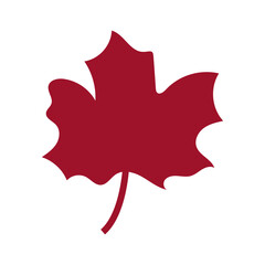 Leaf clip art design on plain white transparent isolated background for card, shirt, hoodie, sweatshirt, apparel, tag, mug, icon, poster or badge