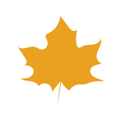 Leaf clip art design on plain white transparent isolated background for card, shirt, hoodie, sweatshirt, apparel, tag, mug, icon, poster or badge