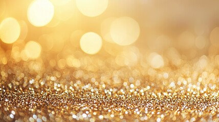 A gold background with a lot of glitter
