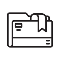 Folder Icon Editable Stroke. Pixel Perfect Vector