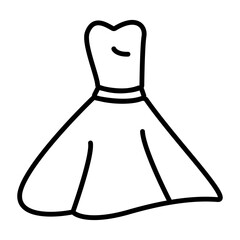 illustration of a dress