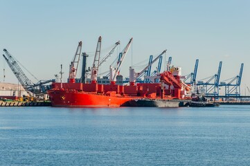 The Busy Port of Baltimore, Maryland USA