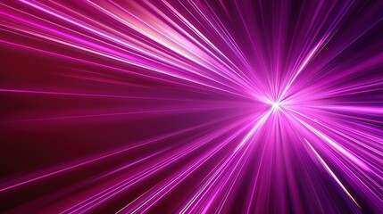 Fototapeta premium Abstract Purple and White Light Streaks Radiating from a Central Point