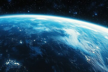 Obraz premium Stunning view of the earth from space