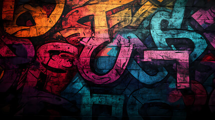 Fototapeta premium graffiti on the wall