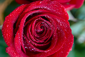 A RED rose up close, where every petal tells a story.The intricate beauty of nature is all around...