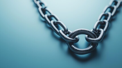 Obraz premium Broken trade chain between two countries, 3D illustration