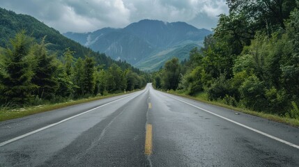 Fototapeta premium Road Through the Mountains