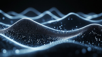 futuristic digital background featuring abstract data patterns and technological elements. The image symbolizes innovation, connectivity, and the power of data in modern technology-driven environments