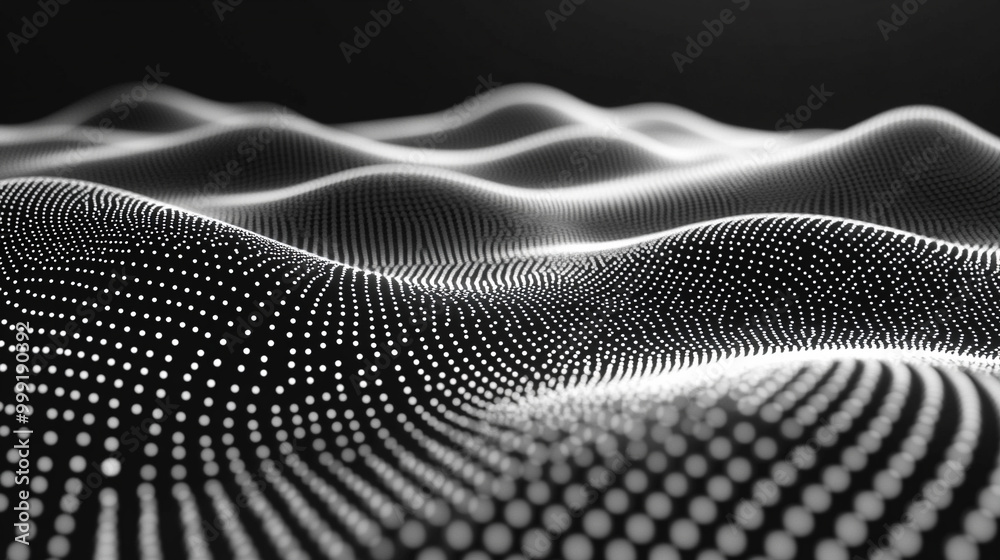 Wall mural futuristic digital background featuring abstract data patterns and technological elements. the image