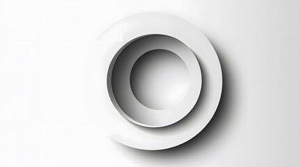 Abstract. Circle white Background ,light and shadow. Vector. 