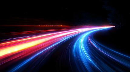 Speeding Through the Night with Vivid Light Trails