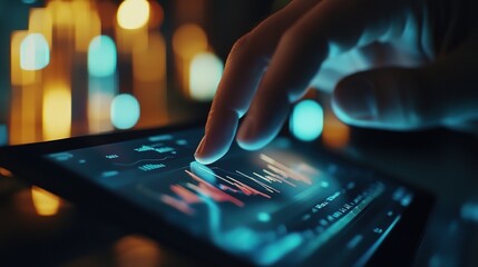 Touchscreen Analysis of Financial Data Trends