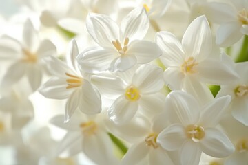 Obraz premium Delicate white narcissus flowers in bloom