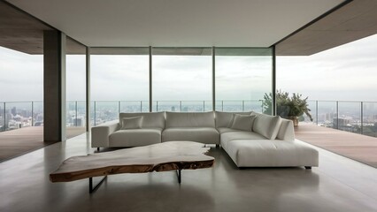 Fototapeta premium modern living room with sofa