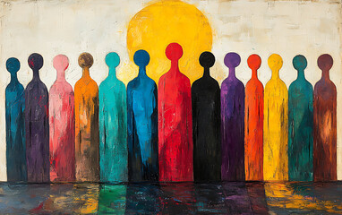 Abstract Art: Unity & Diversity in Vibrant Colors